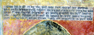 inscription du mur nord de la chapelle basse