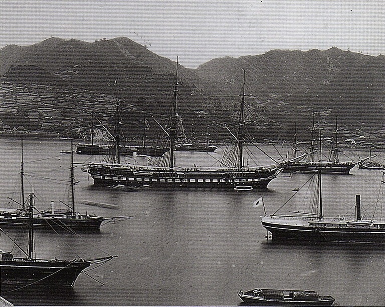 La Guerri�re � Nagasaki en 1865